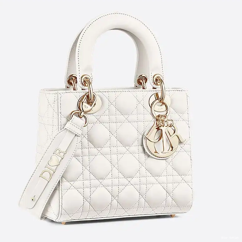White Cannage Lady ABCDior Bag Lambskin Dior My 0510